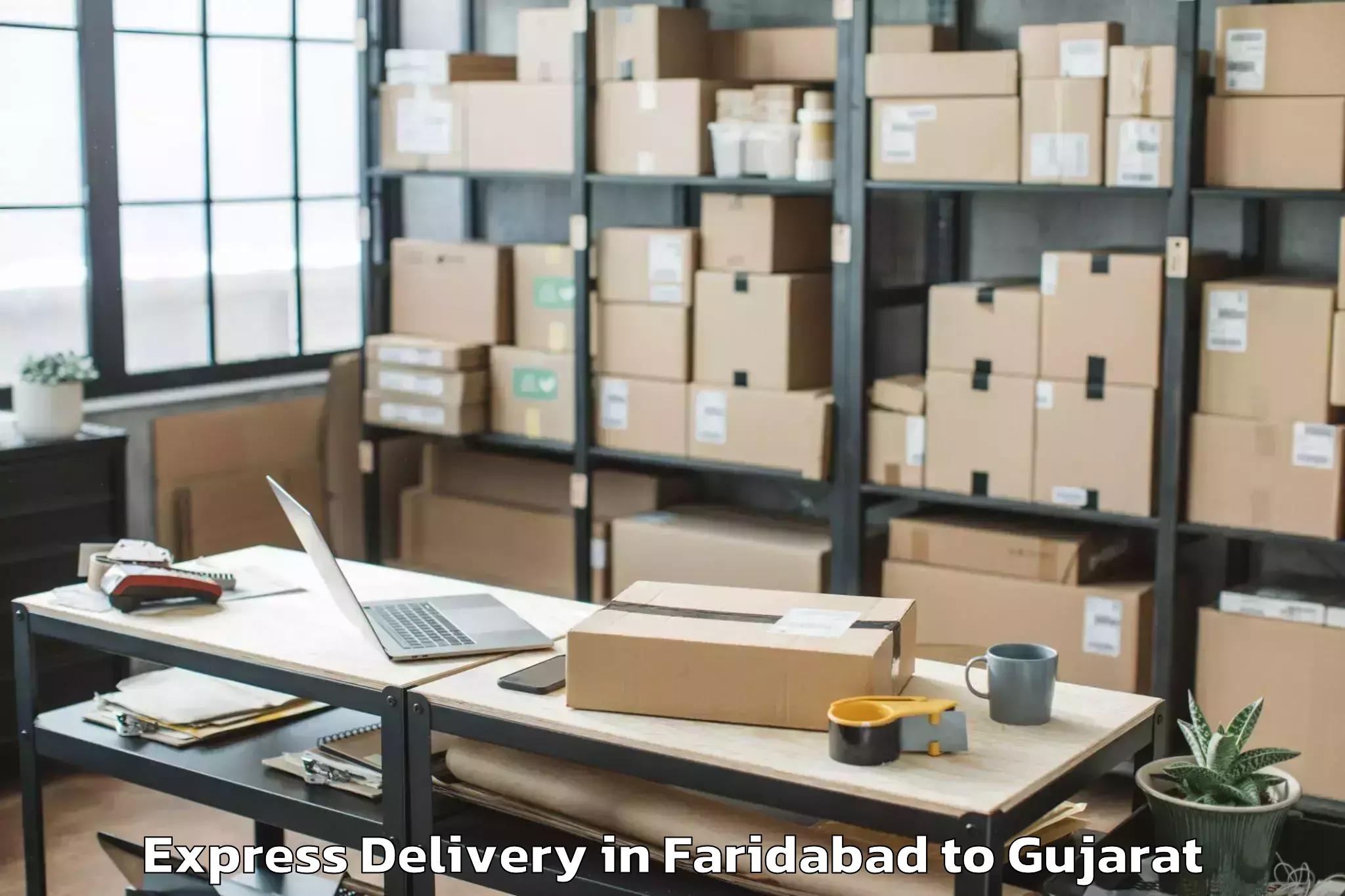 Trusted Faridabad to Sanand Express Delivery